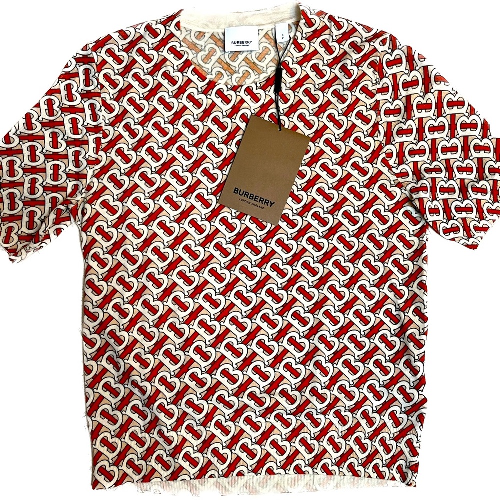 Burberry Womens Short Sleeve Sweater